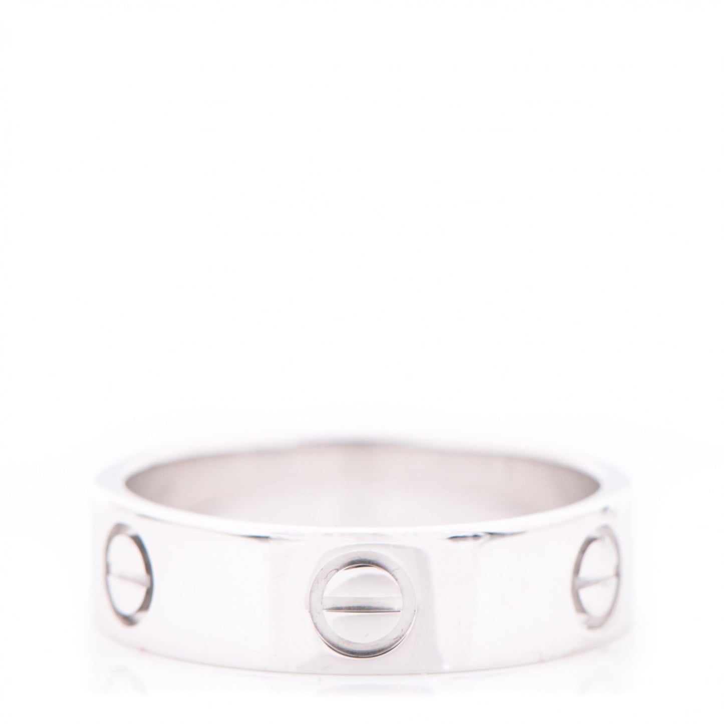 18K White Gold 5.5mm LOVE Ring 57 8