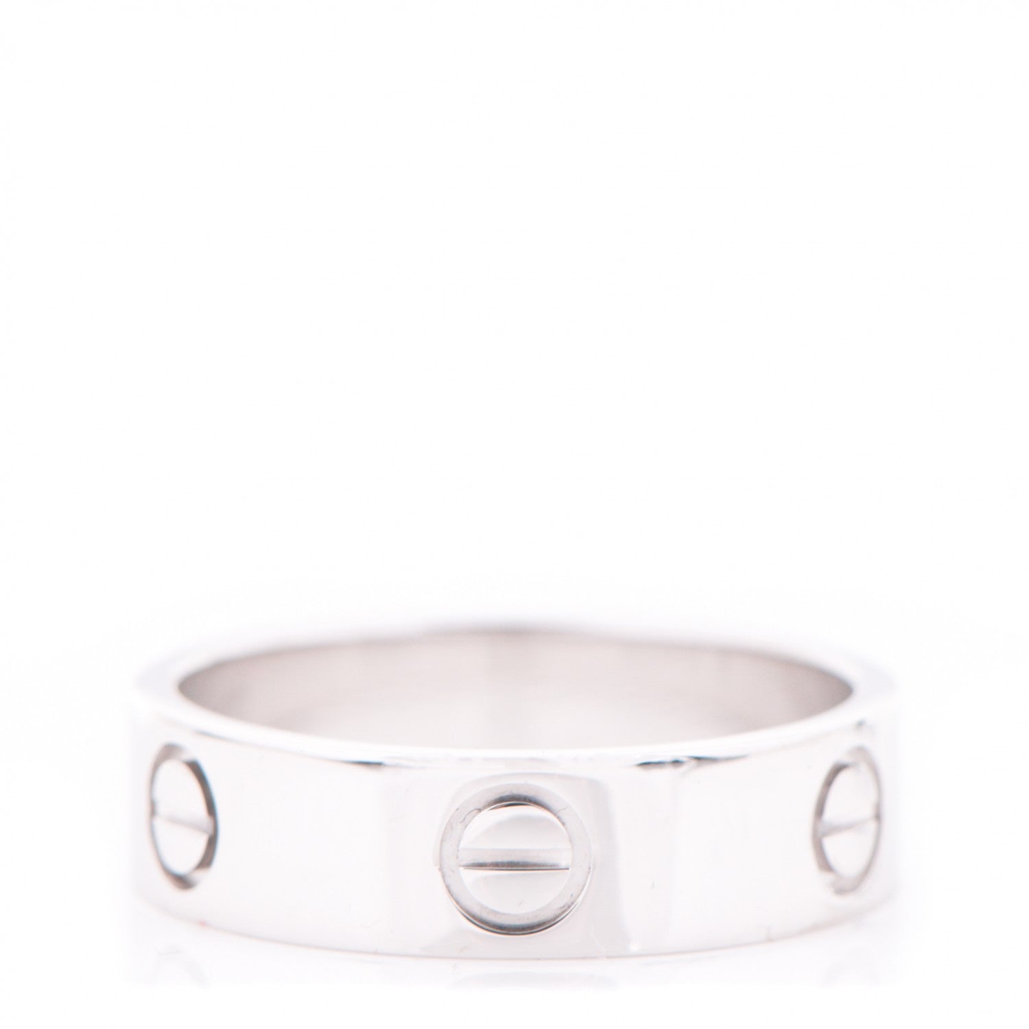 Cartier 18K White Gold 5.5mm LOVE Ring 57 8 1 of 3