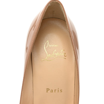 Christian Louboutin Patent Kate 100 Pumps 38 Nude 7 of 7