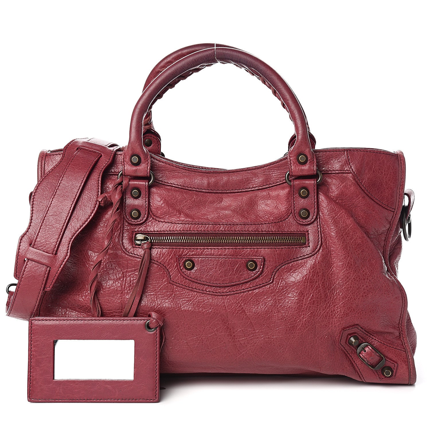 Balenciaga Agneau Classic Hardware City Cassis 1 of 12