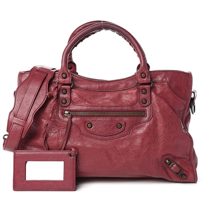 Balenciaga Agneau Classic Hardware City Cassis 1 of 12