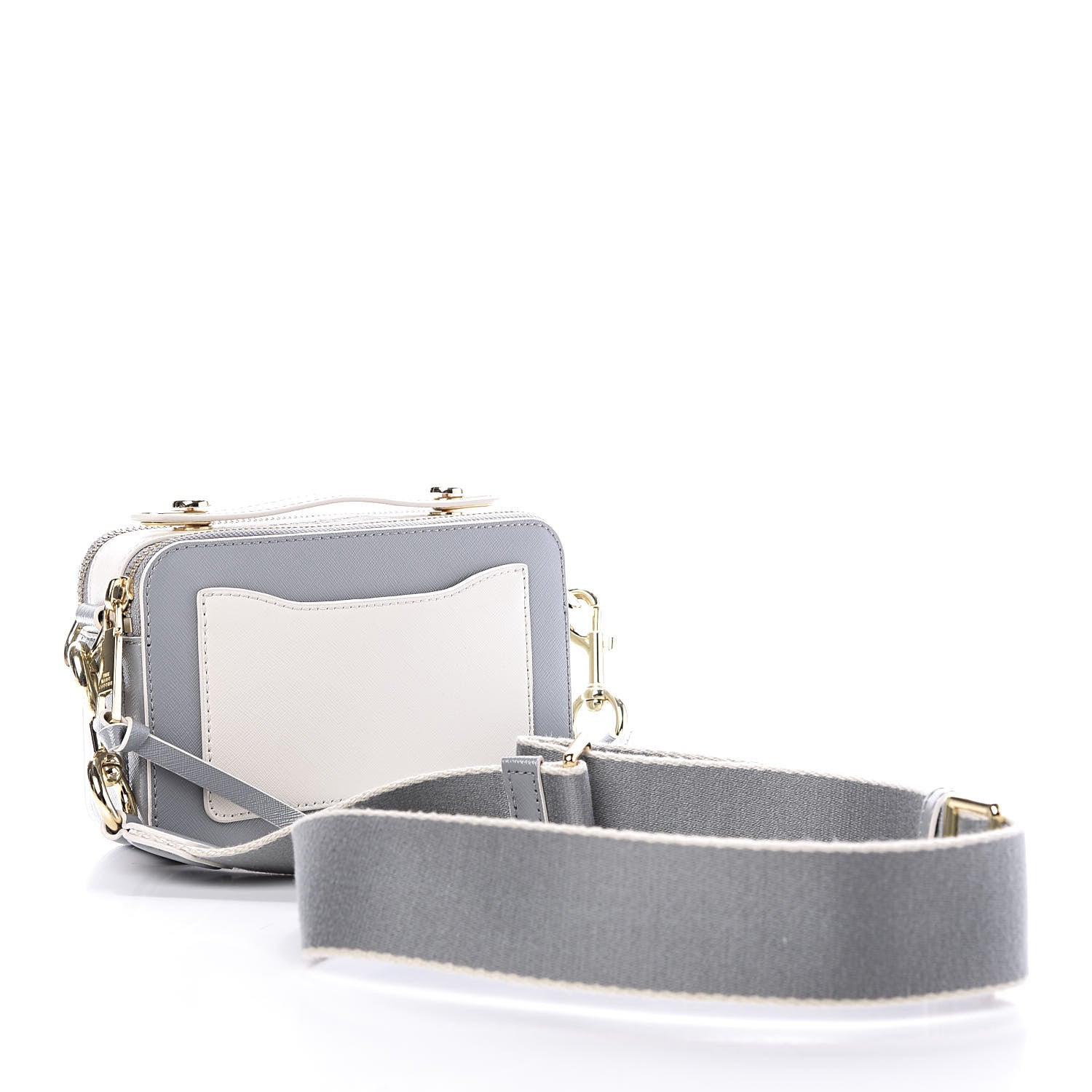 Marc Jacobs Saffiano Large The Sure Shot Camera Bag Rock Grey 3 of 9