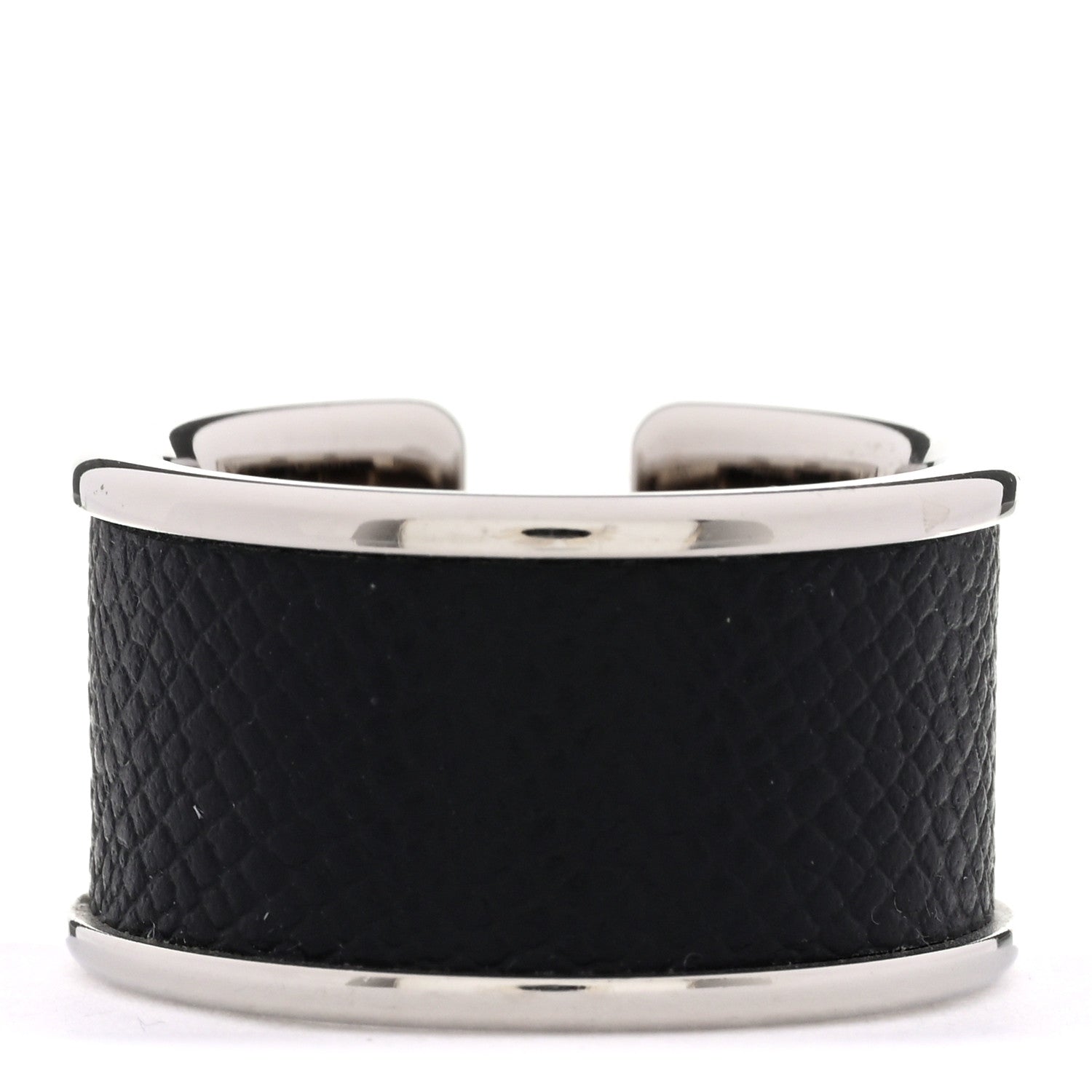 Hermes Madame Calfskin Large Olympe Ring L Black 3 of 4