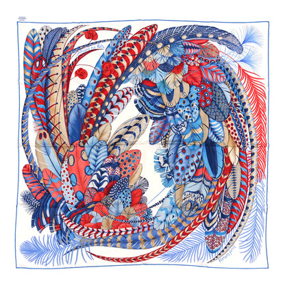 Hermes Silk Plumes En Fete Scarf 90 2 of 6