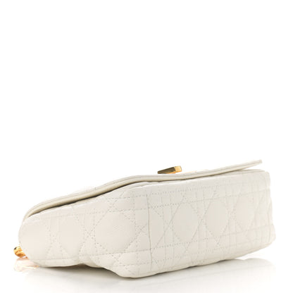Christian Dior Lambskin Cannage Small Caro Bag Ivory 4 of 10