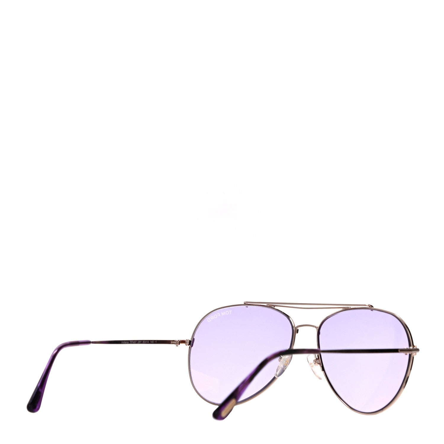 Tom Ford Indiana Aviator Sunglasses TF497 Blue 3 of 7