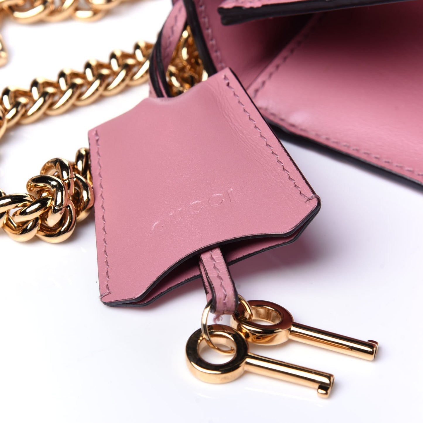 Guccissima Small Padlock Shoulder Bag Rose Baby Candy