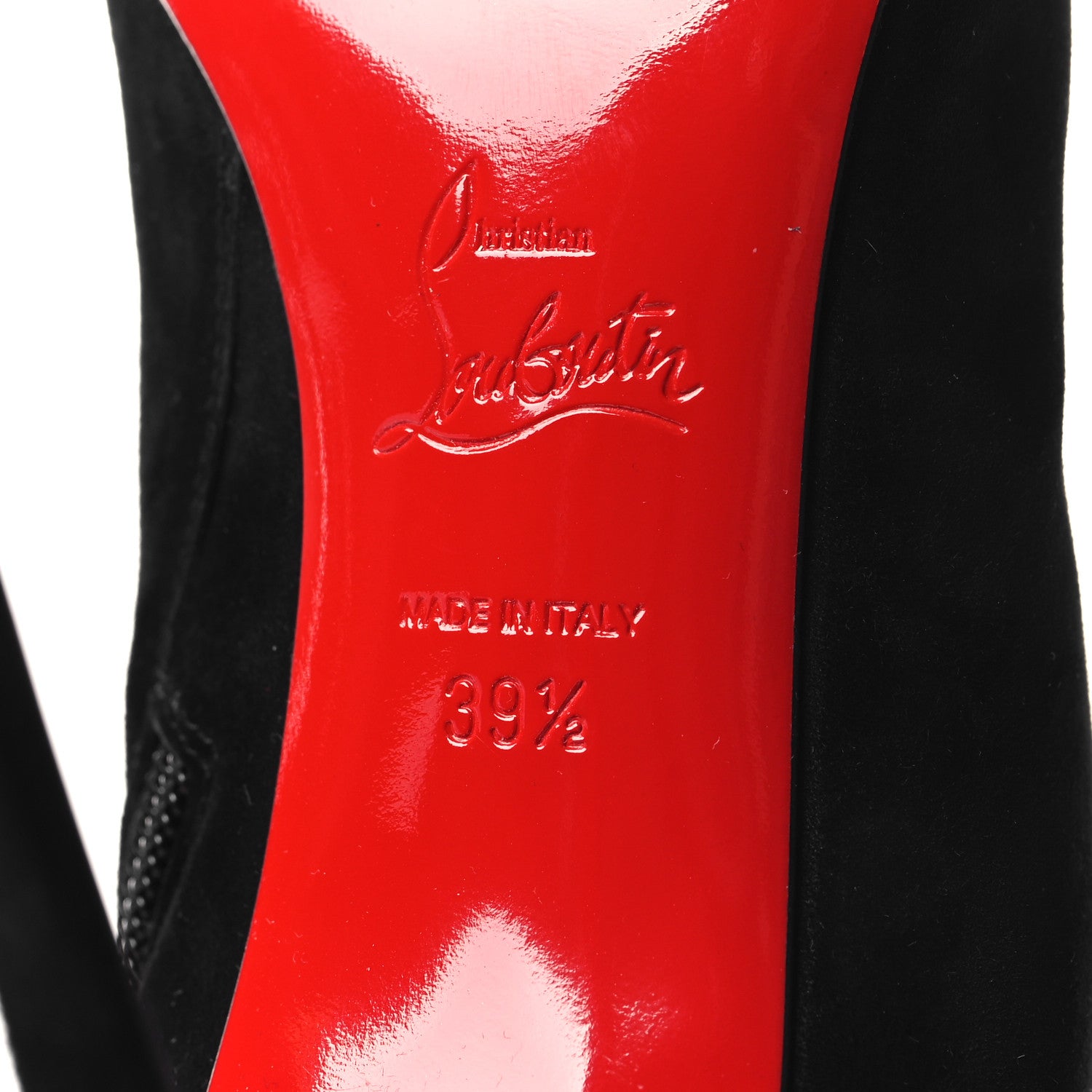 Christian Louboutin Suede Kate Botta 85 Knee-High Boots 39.5 Black 6 of 8