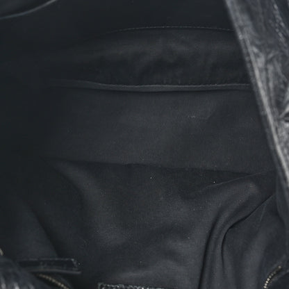 Saint Laurent Crinkled Calfskin Matelasse Monogram Large Niki Chain Satchel Black 5 of 10