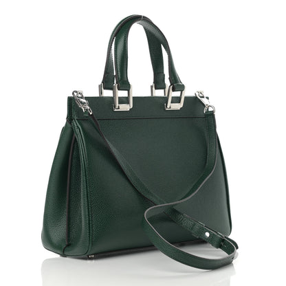Gucci Posillipo Grain Calfskin Small Zumi Top Handle Bag Vintage Green 3 of 11
