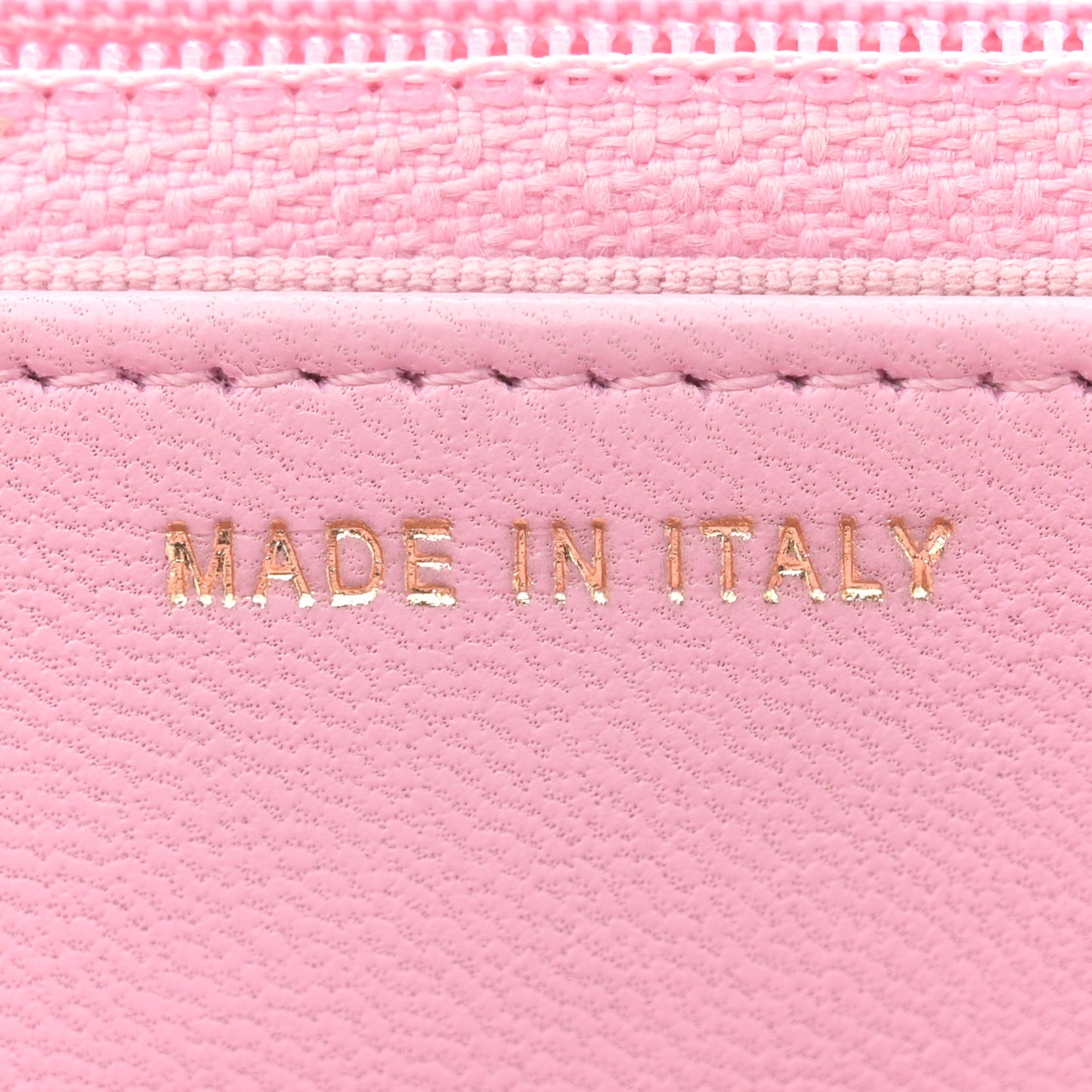 Lambskin Quilted Trendy CC Wallet On Chain WOC Pink