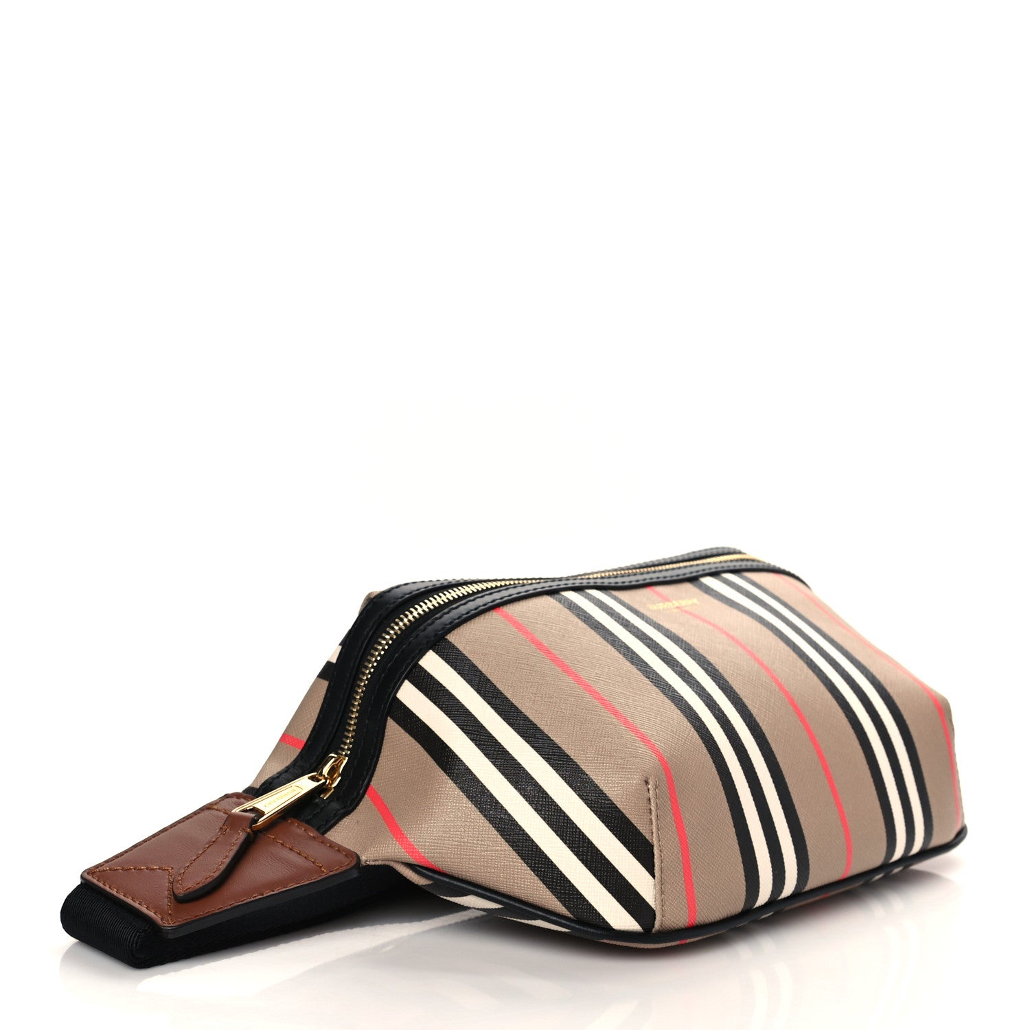 Burberry E-Canvas Icon Stripe Sonny Bum Bag Archive Beige 4 of 9