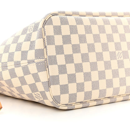 Louis Vuitton Damier Azur Neo Neverfull MM Rose Ballerine 10 of 12