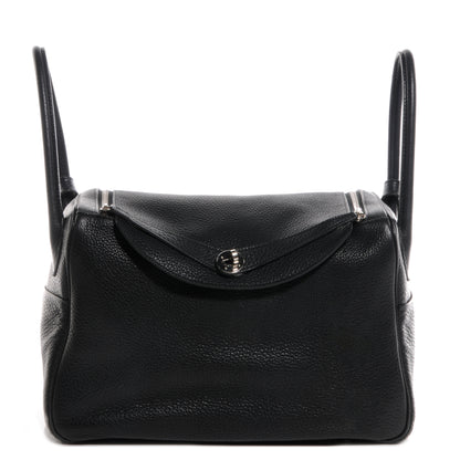 Hermes Taurillon Clemence Lindy 34 Black 1 of 9