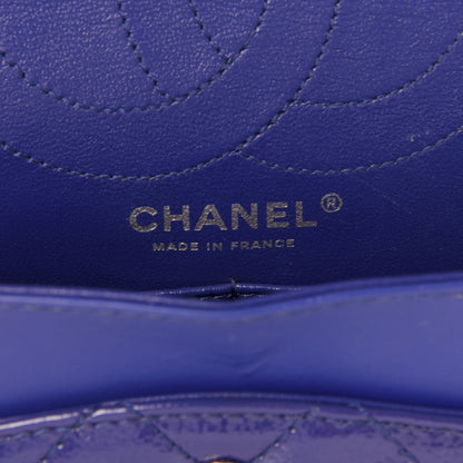 Chanel Patent Caviar Quilted 2.55 Reissue 226 Flap Blue 6 of 10