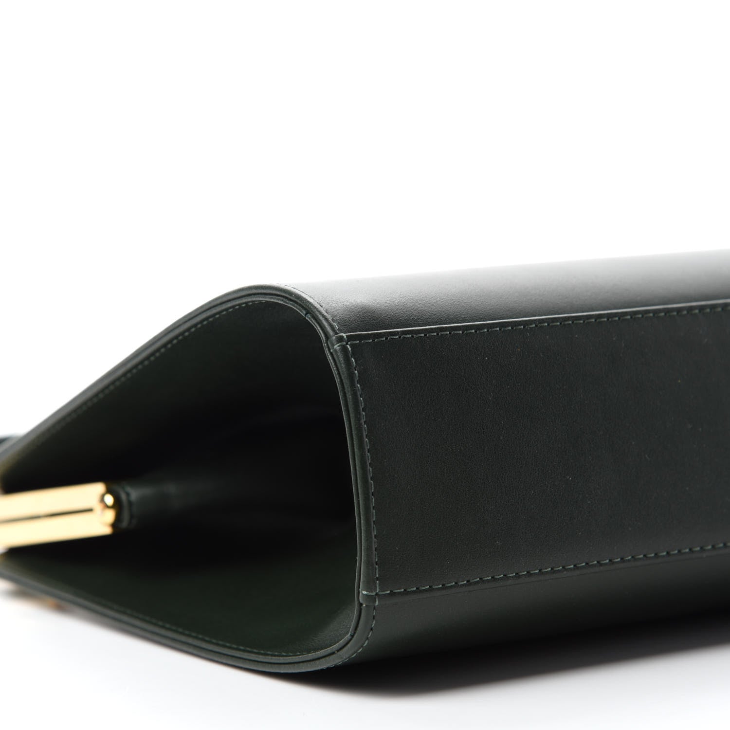 Mansur Gavriel Vegetable Tanned Calfskin Elegant Top Handle Bag Moss 6 of 9