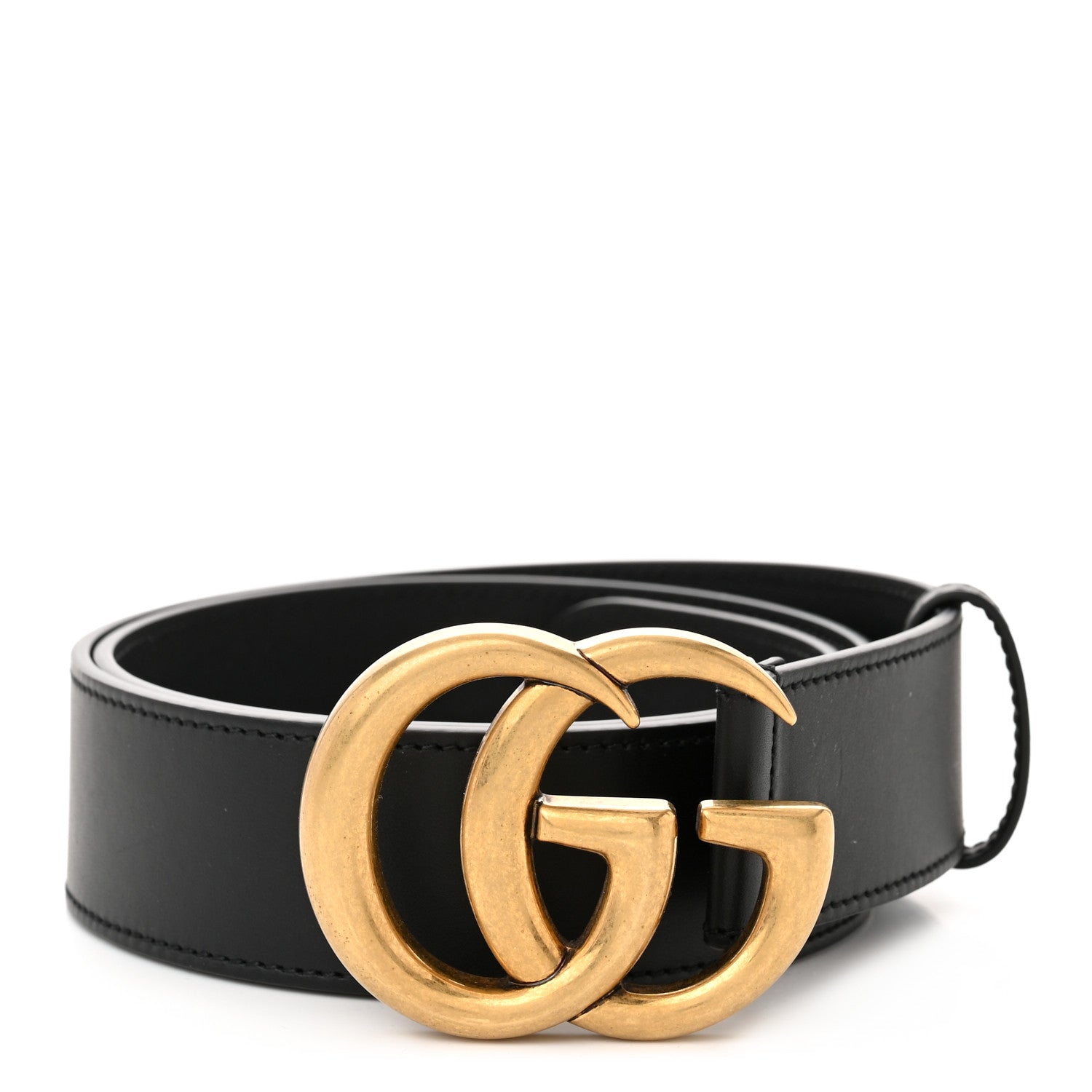 Gucci Calfskin Double G 40mm Belt 85 34 Black 1 of 3