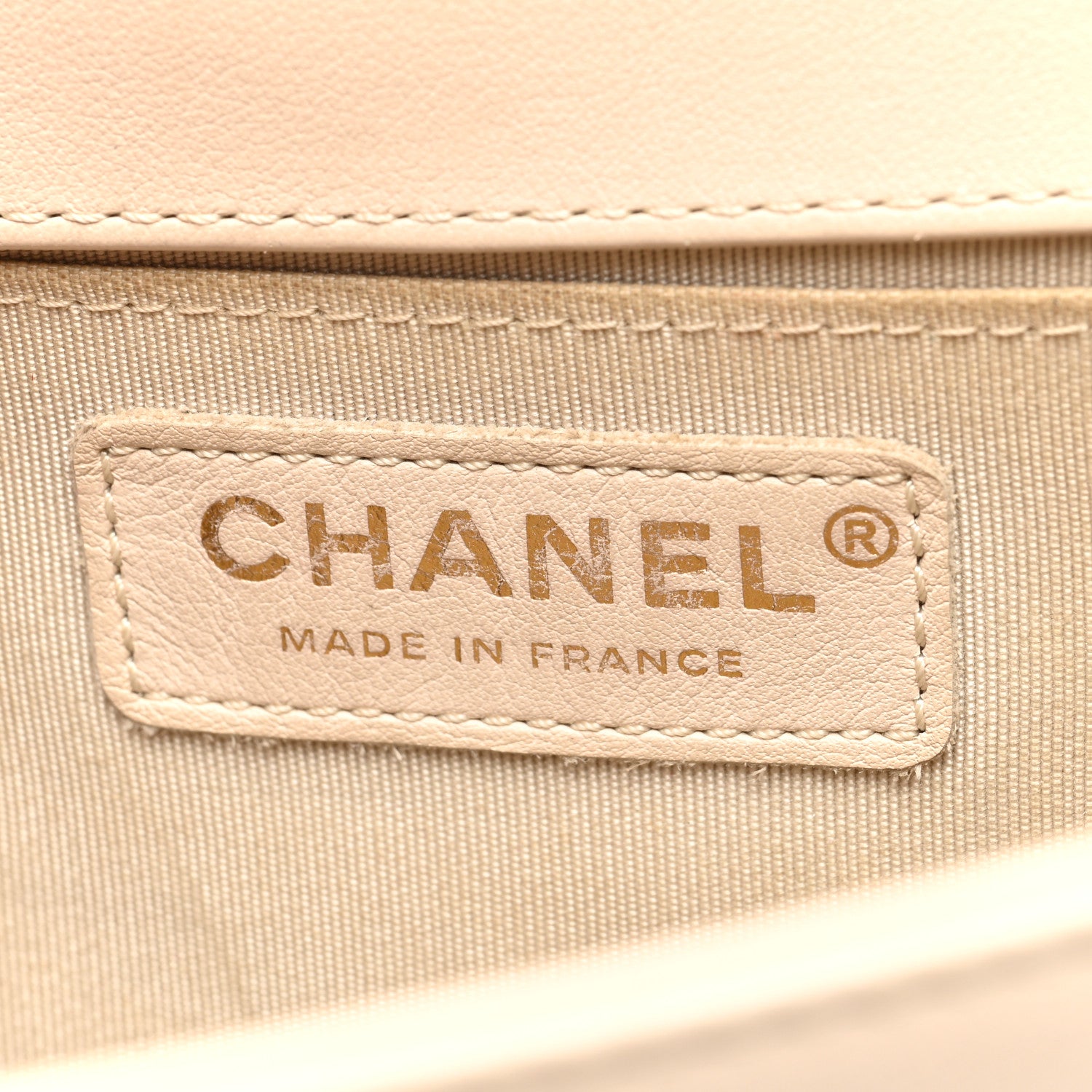 Chanel Calfskin Quilted Medium Boy Flap Beige 6 of 11