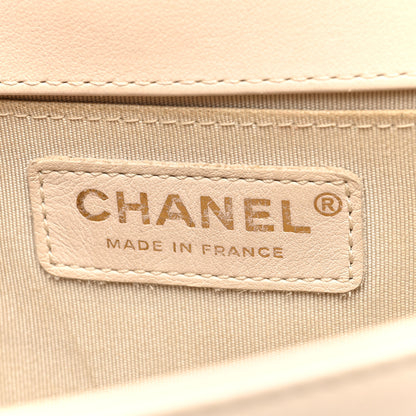 Chanel Calfskin Quilted Medium Boy Flap Beige 6 of 11