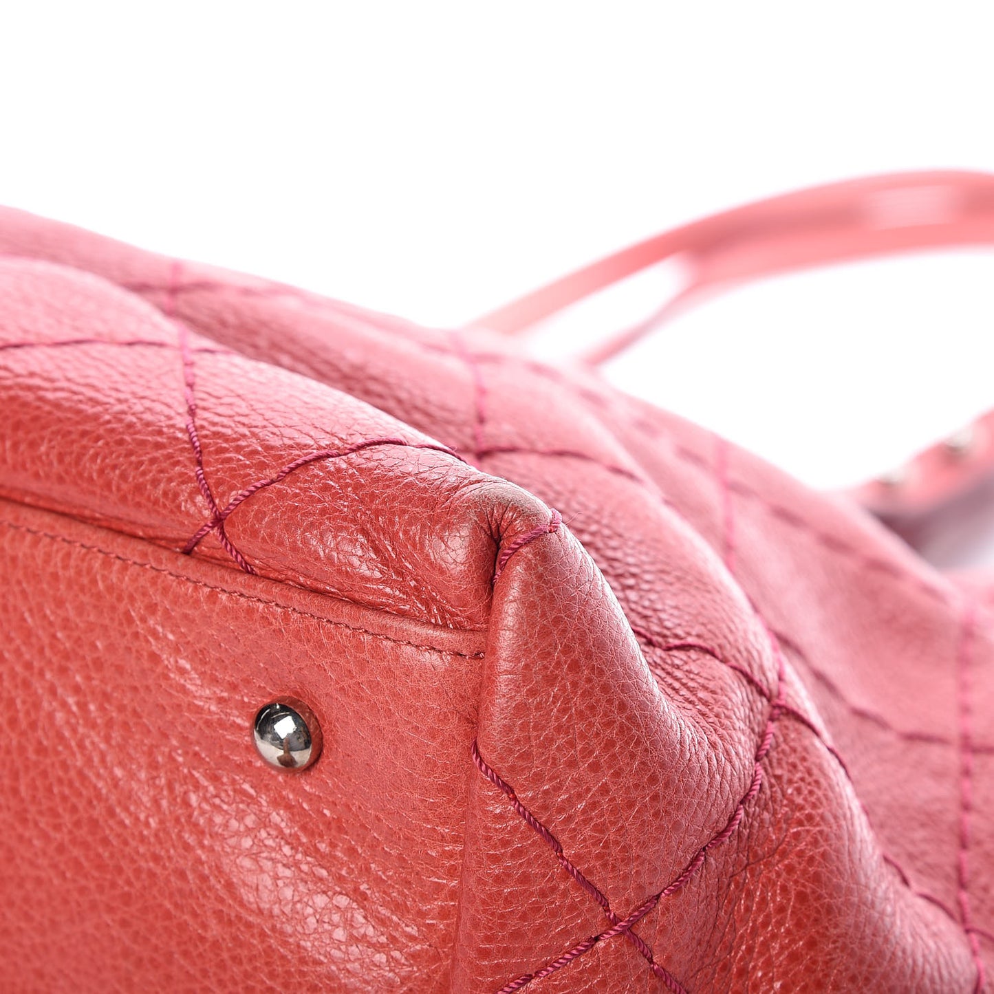 Glazed Calfskin XL On The Road Tote Pink