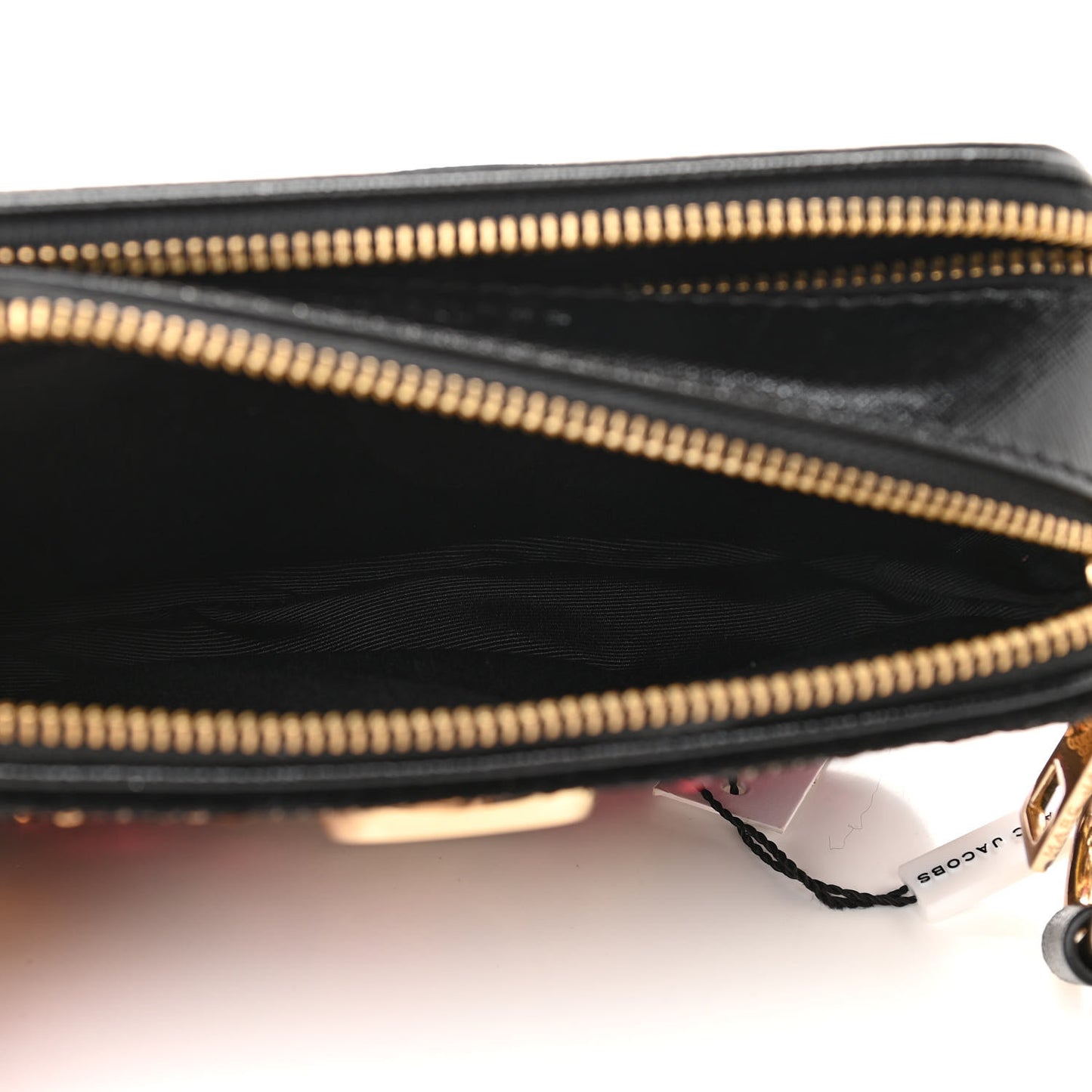 Calfskin Velvet Sequin Camouflage Snapshot Camera Bag Red Black