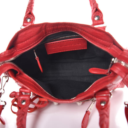 Balenciaga Agneau Giant 12 Silver Hardware Mini City Rouge Cardinal 6 of 11