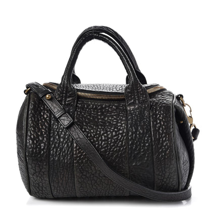 Alexander Wang Pebbled Lambskin Rockie Black Pale Gold Hardware 1 of 17