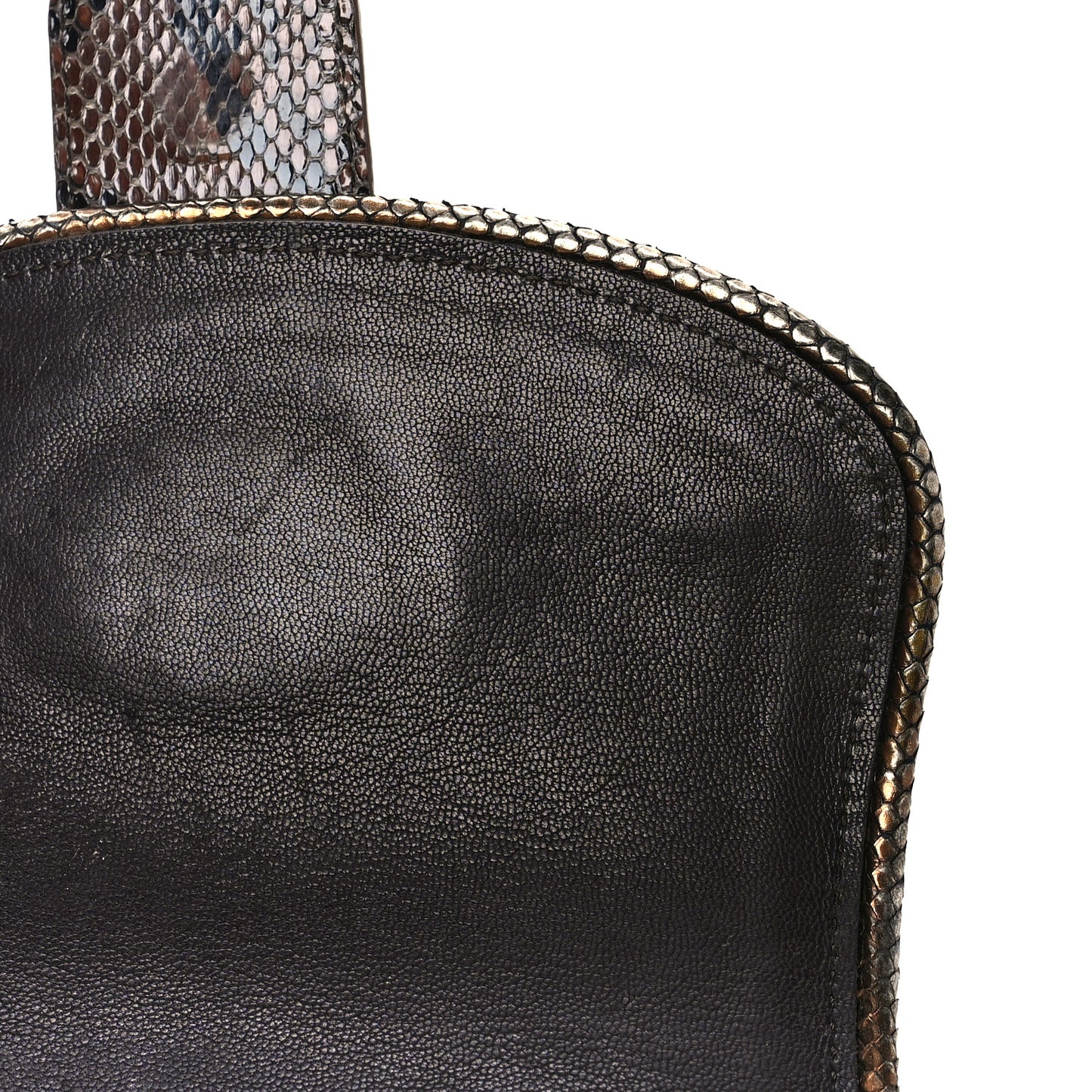Snakeskin Suede Monogram Empire Ponant Marron