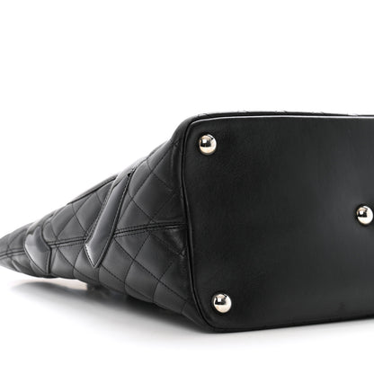 Chanel Calfskin Quilted Large Cambon Tote Black 9 of 19