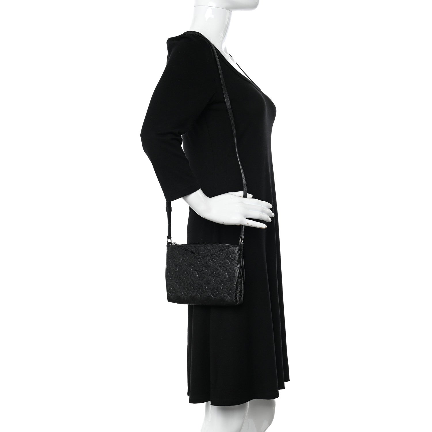 Louis Vuitton Empreinte Pallas Crossbody Black 2 of 10