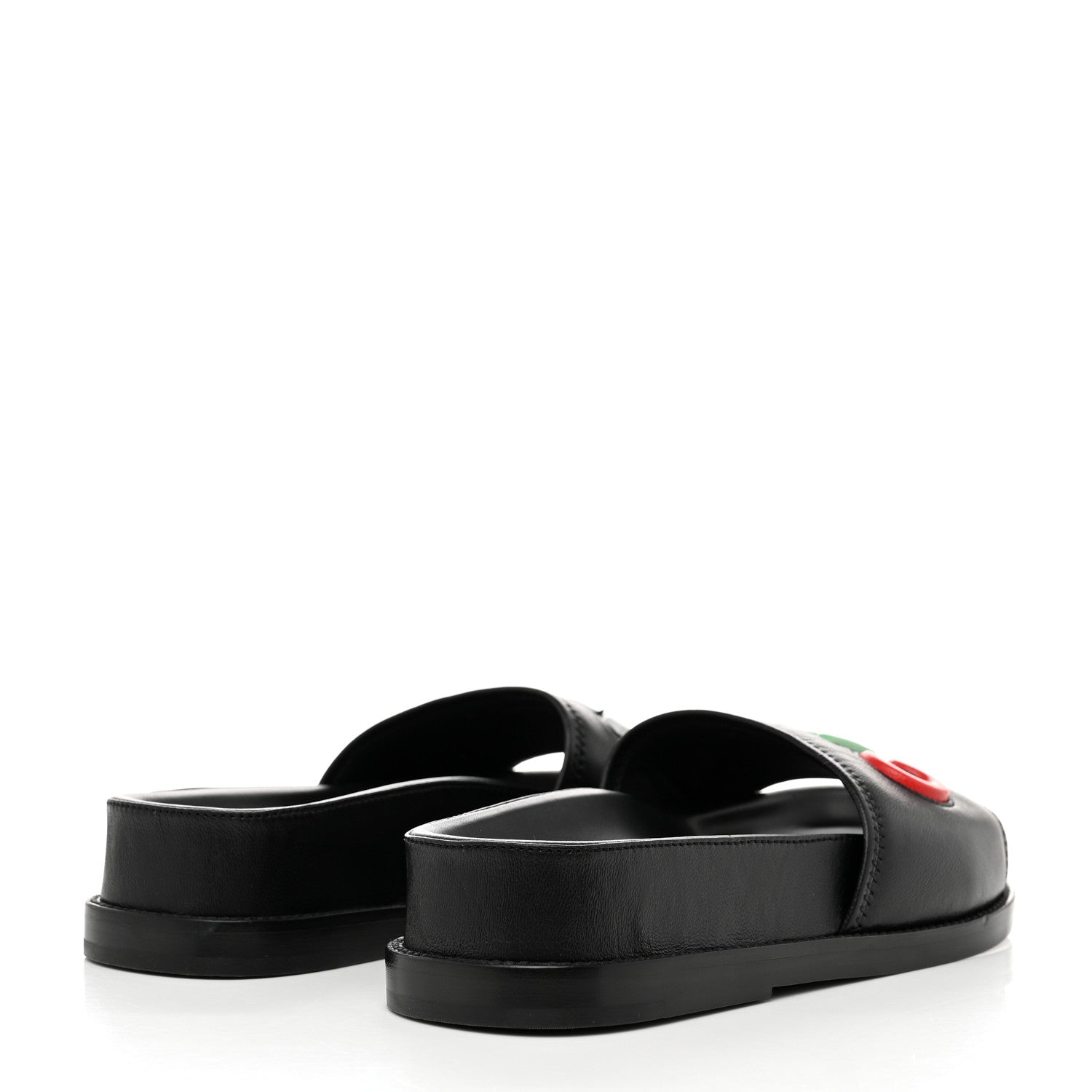 Chanel Lambskin Cha-Nel Mule Sandals 36 Black Multicolor 4 of 10