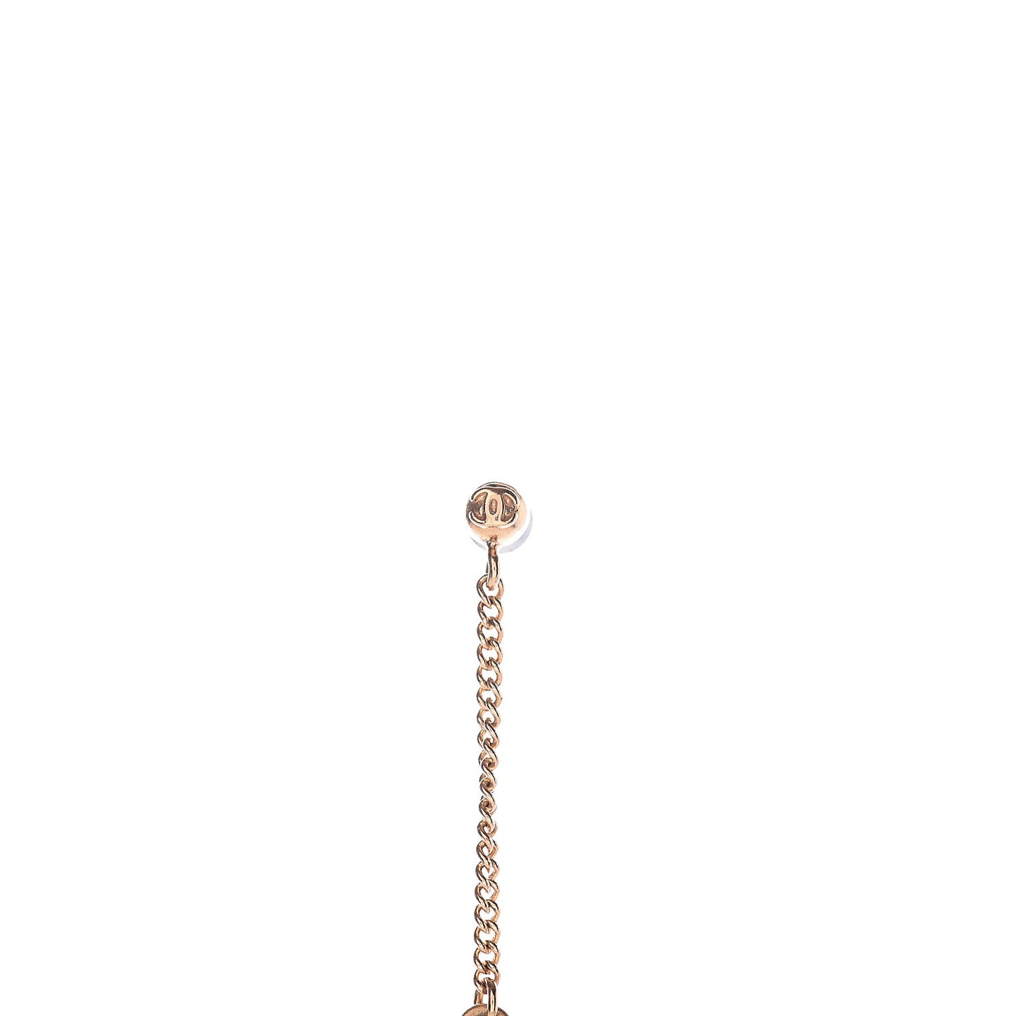 CC Drop Earrings Matte Gold