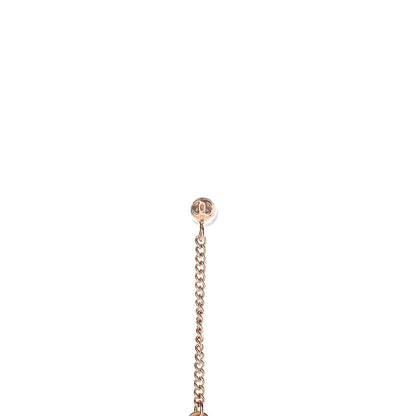 Chanel CC Drop Earrings Matte Gold 4 of 5