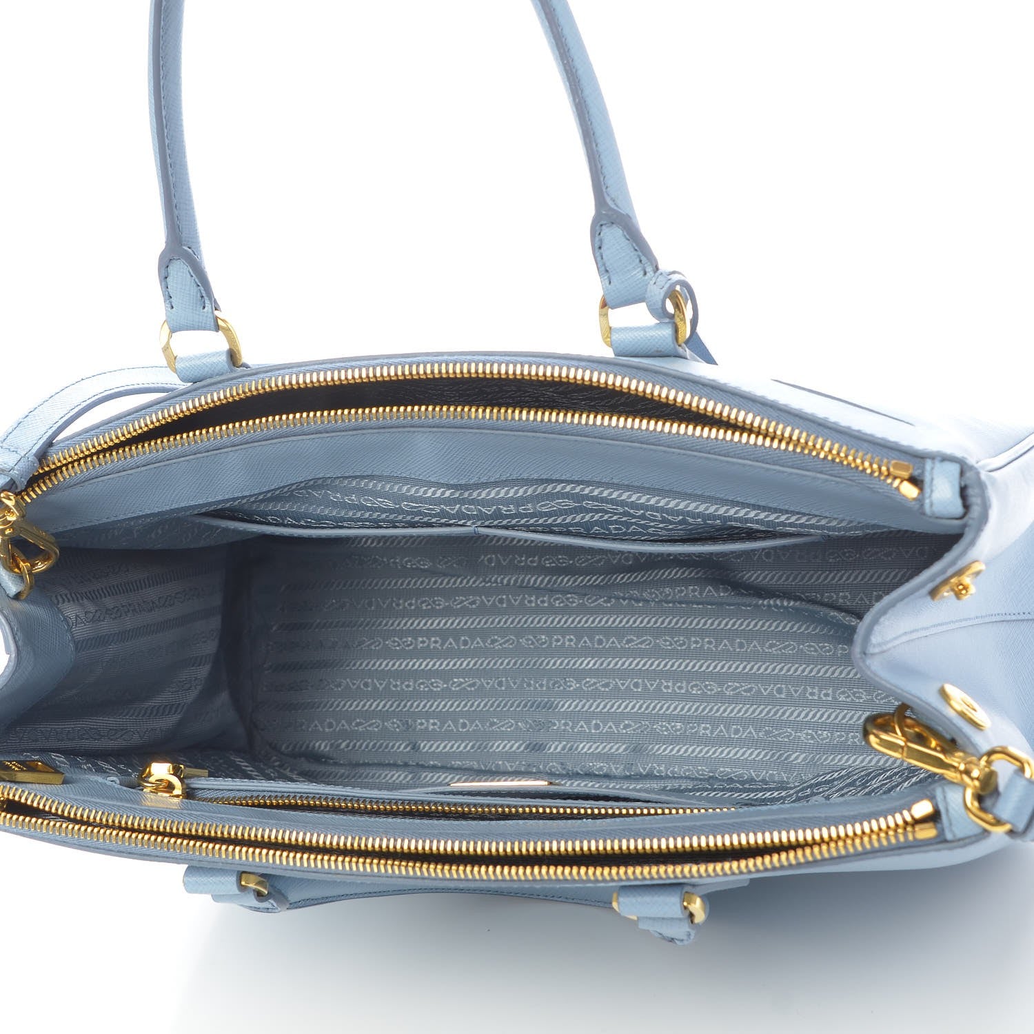 Prada Saffiano Medium Galleria Double Zip Tote Astrale 6 of 9