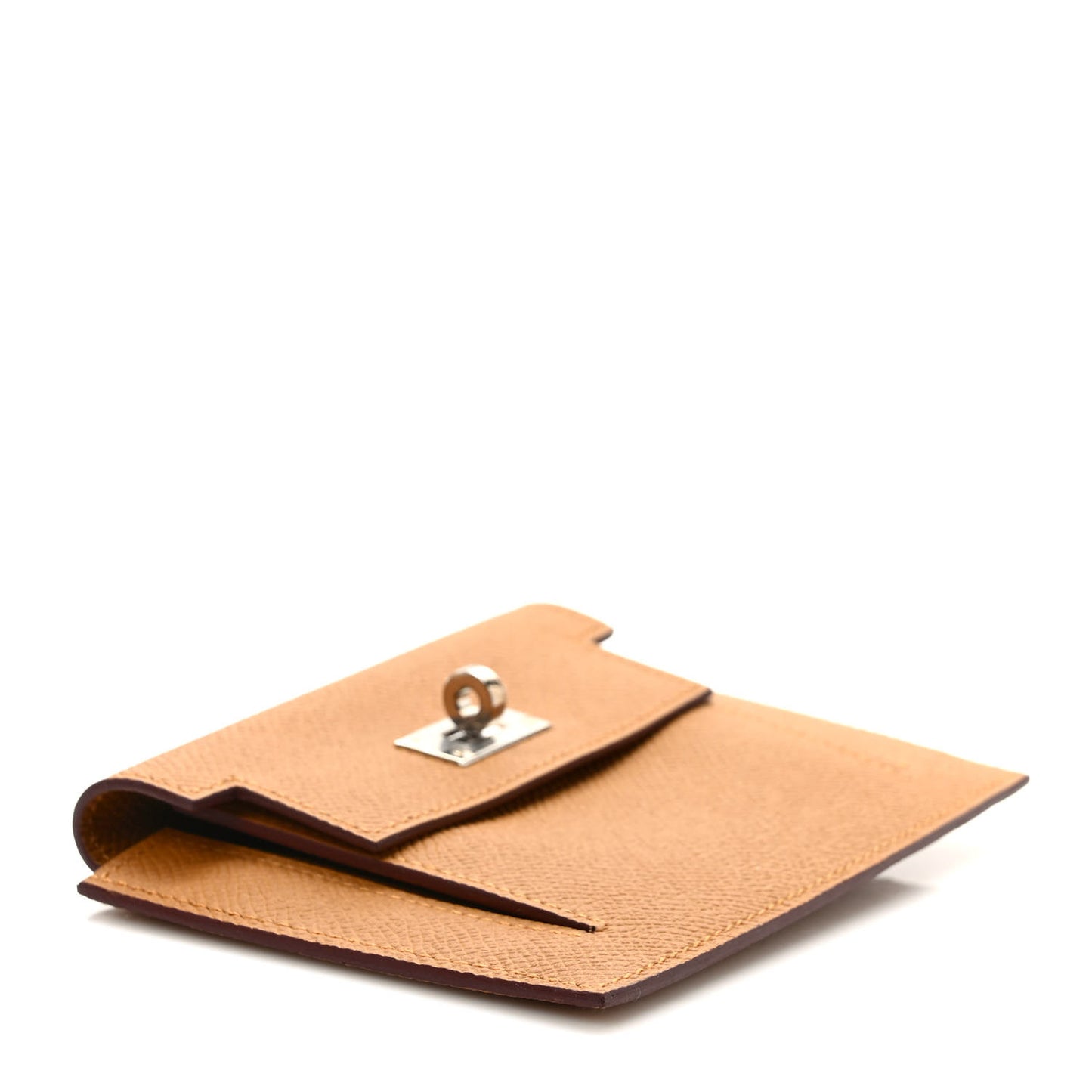 Epsom Kelly Pocket Compact Wallet Sesame