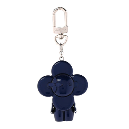 Louis Vuitton Metal Vivienne Bag Charm Key Holder Blue Marine 1 of 5