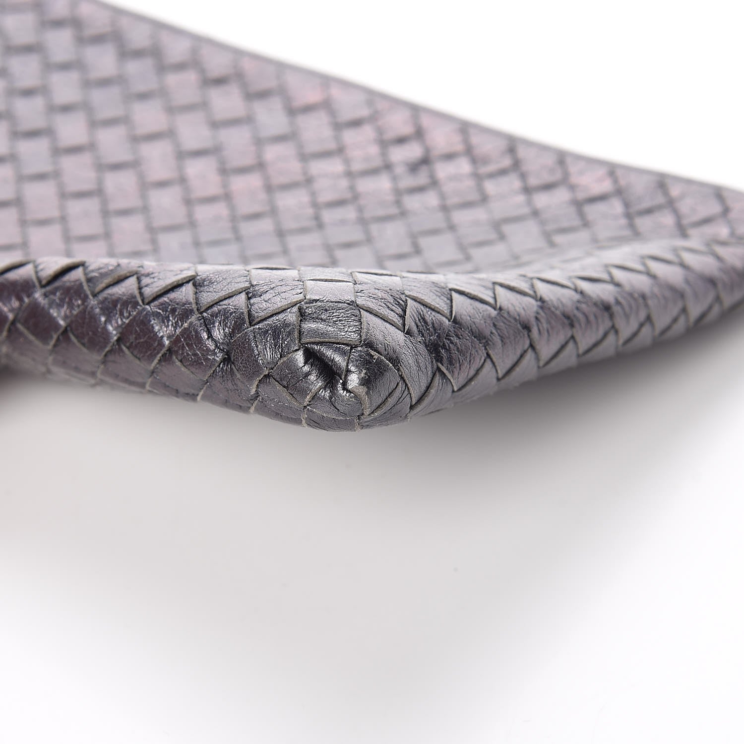 Bottega Veneta Vitello Intrecciato Pouch Argento Ossidato 11 of 11