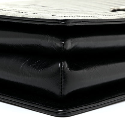 Chanel Glazed Calfskin Quilted Medium Korean Garden Flap Black 9 of 14