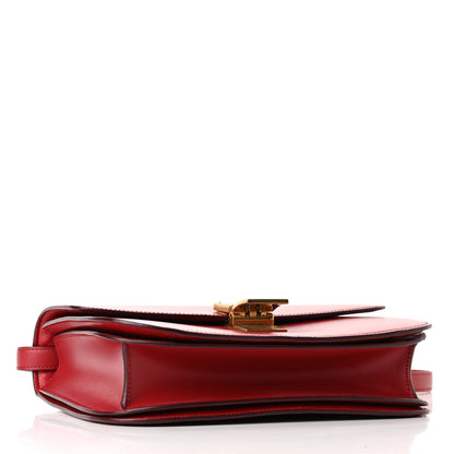 Celine Box Calfskin Medium Classic Box Flap Bag Red 4 of 10