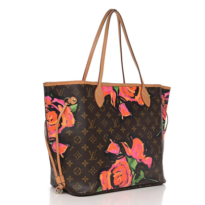 Louis Vuitton Monogram Roses Neverfull MM 2 of 13