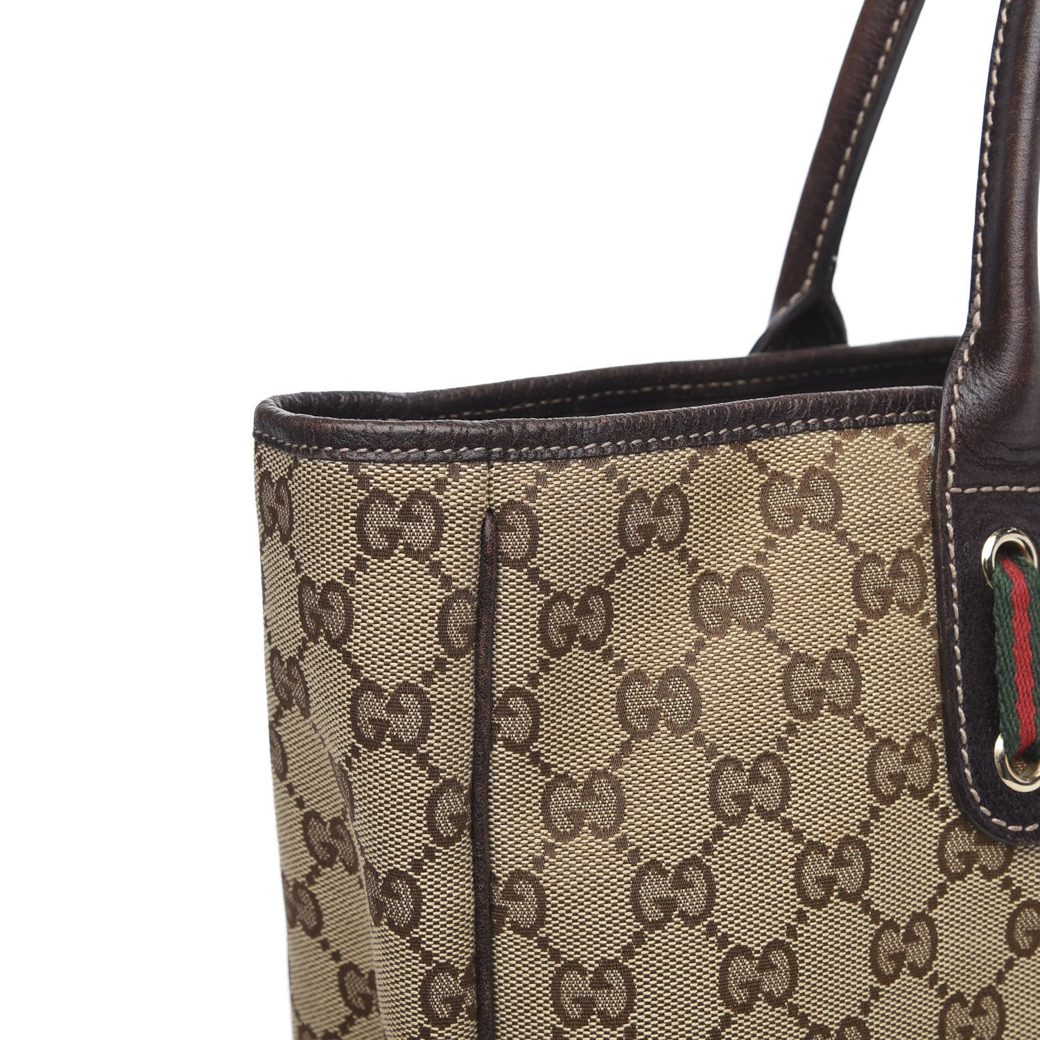 Gucci Monogram Medium Princy Tote Dark Brown 12 of 18