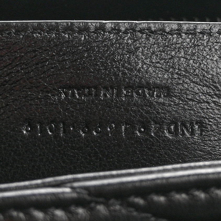 Saint Laurent Calfskin Y Quilted Monogram Monochrome Small Loulou Chain Satchel Black 7 of 12