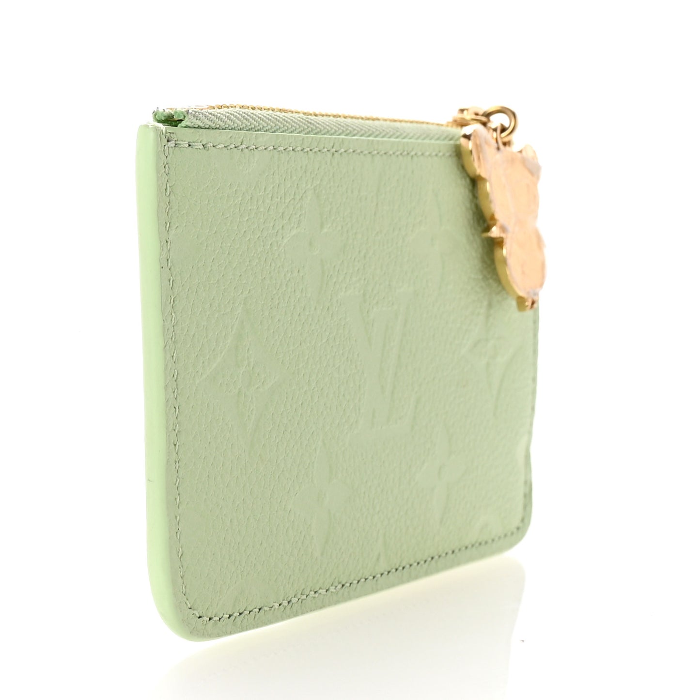 LV X TM Monogram Romy Card Holder Green Tea