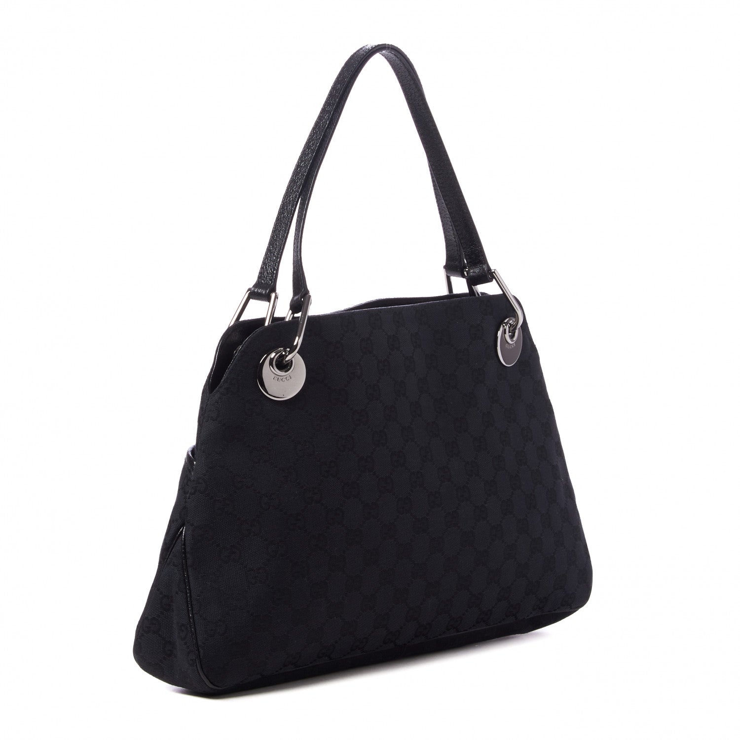 Gucci Monogram Medium Eclipse Shoulder Bag Black 2 of 8
