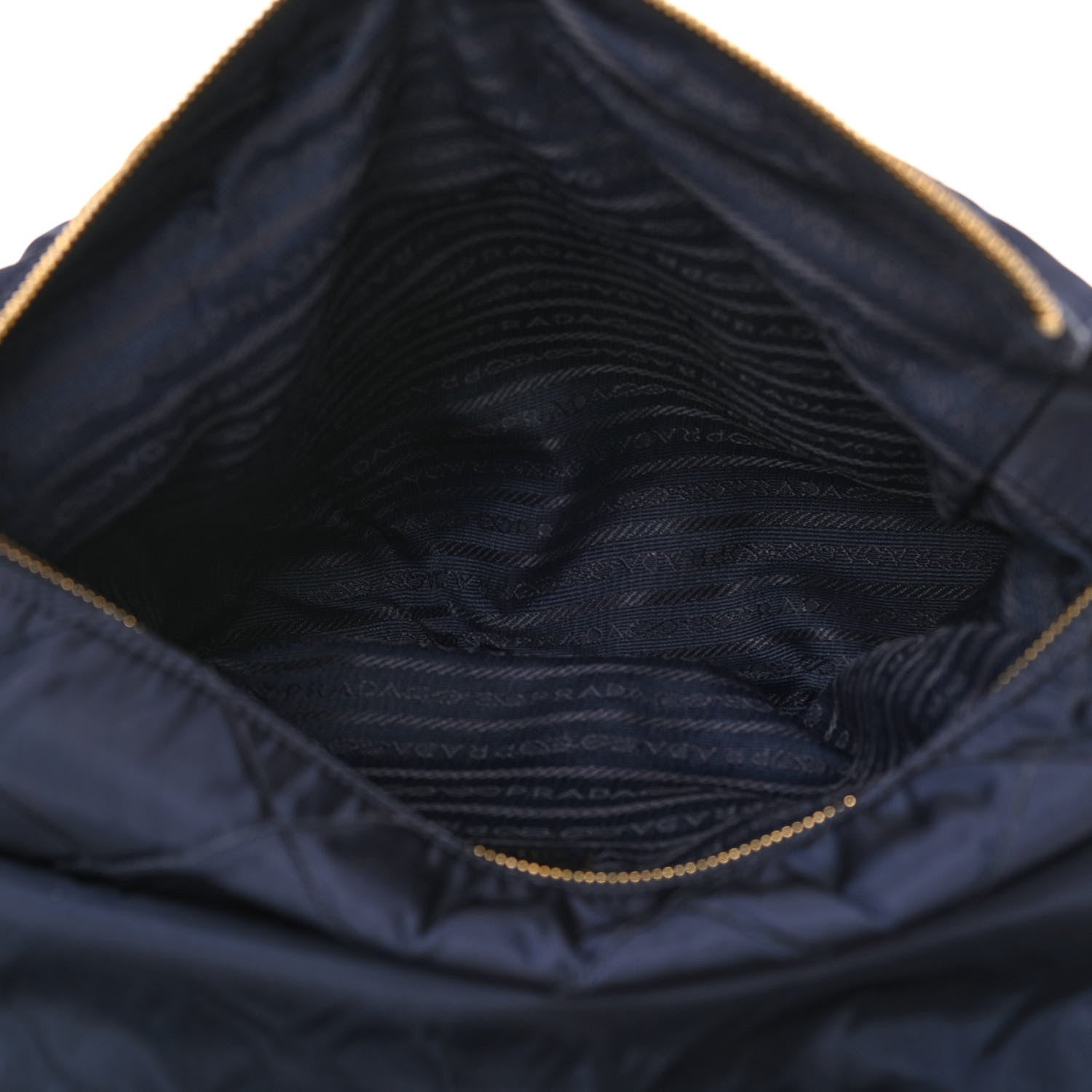 Prada Nylon Tessuto Impuntu Quilted Flap Shoulder Bag Blue 6 of 10