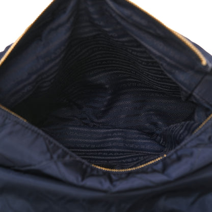 Prada Nylon Tessuto Impuntu Quilted Flap Shoulder Bag Blue 6 of 10