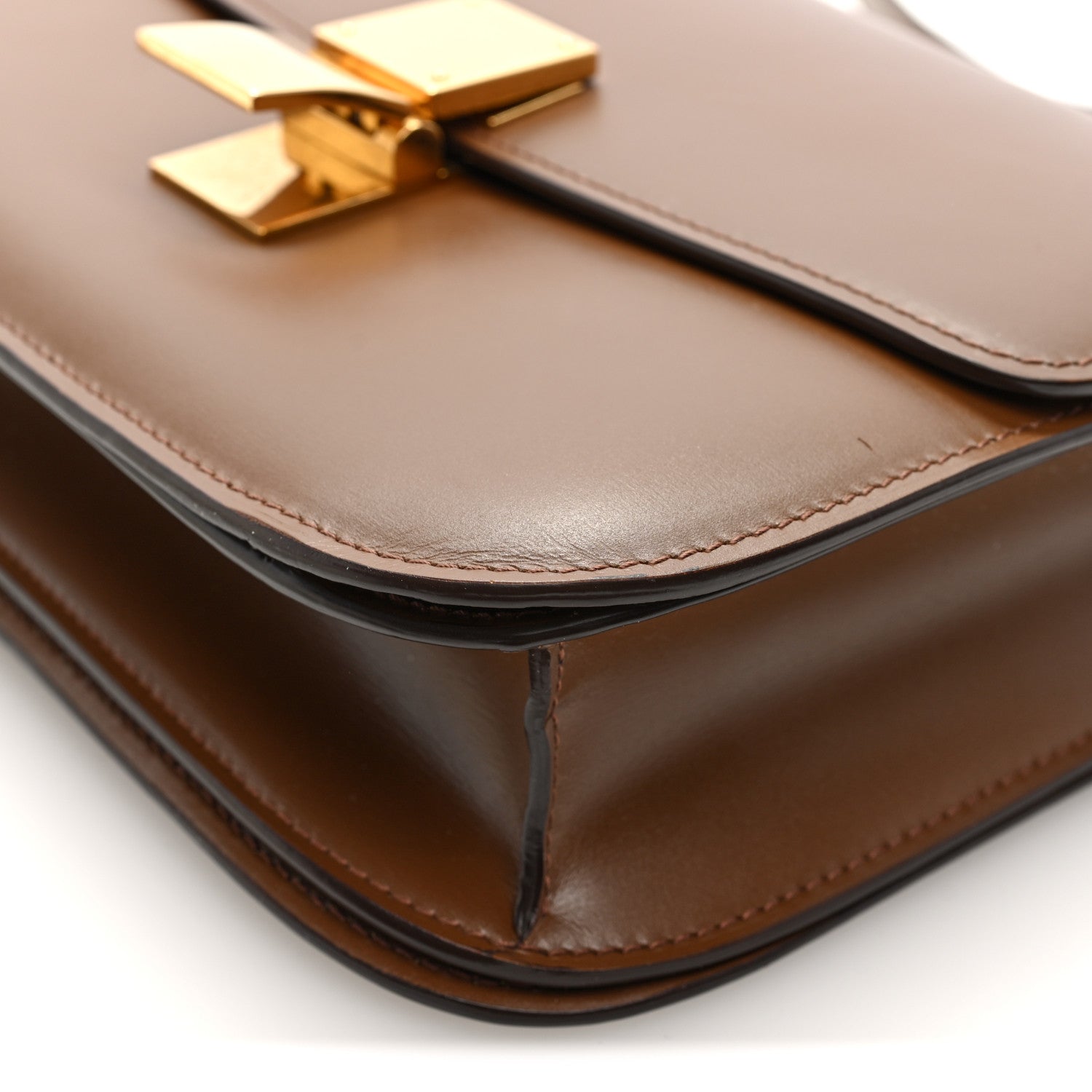 Celine Box Calfskin Medium Classic Box Flap Bag Camel 9 of 9