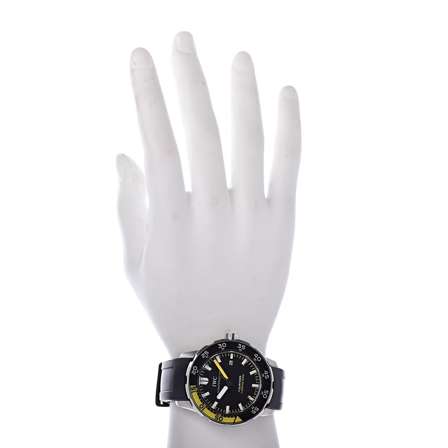 Stainless Steel Rubber 45mm Aquatimer Automatic Watch Black IW356810