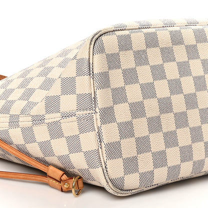 Louis Vuitton Damier Azur Neo Neverfull MM Rose Ballerine 10 of 11