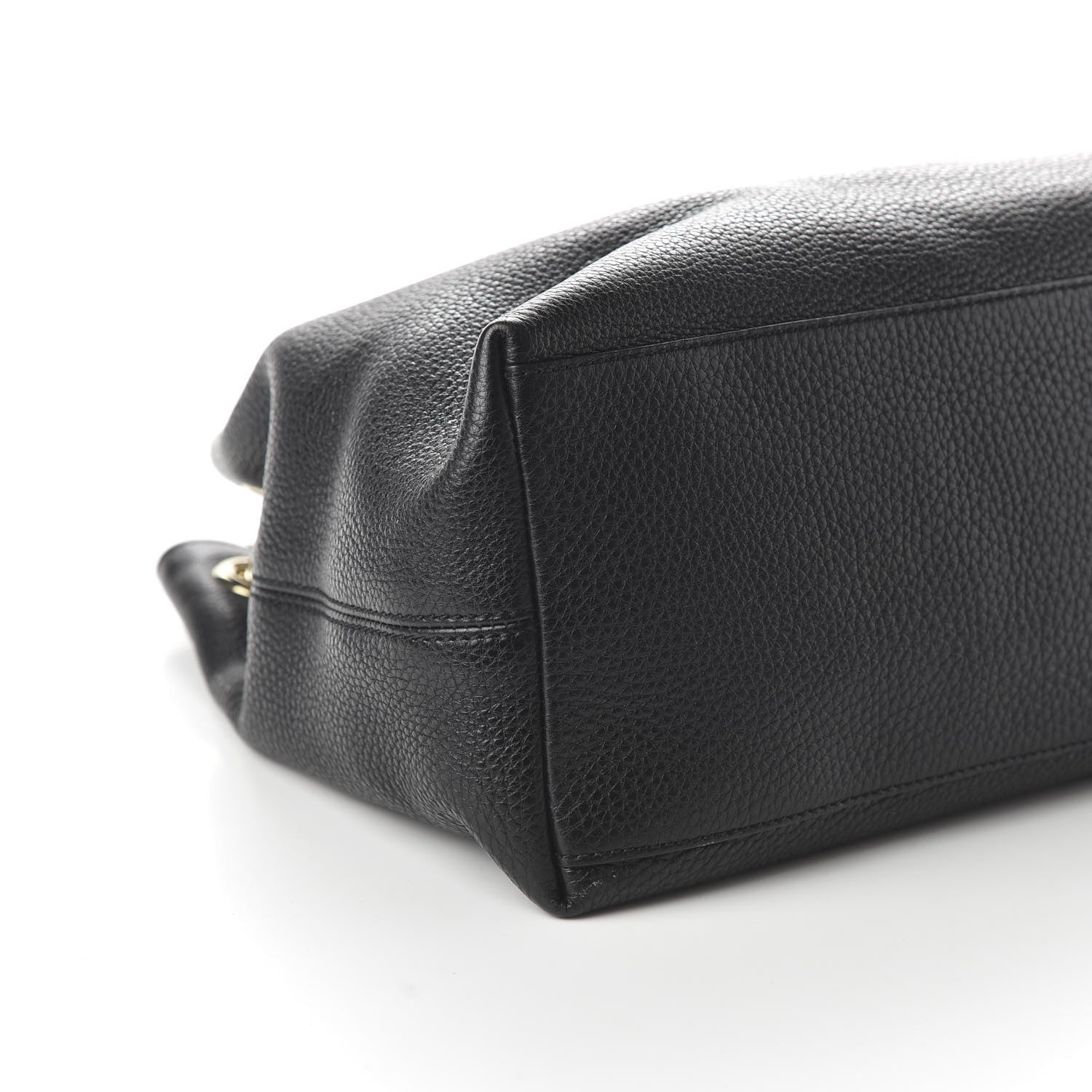 Gucci Pebbled Calfskin Medium Soho Chain Shoulder Bag Black 6 of 12
